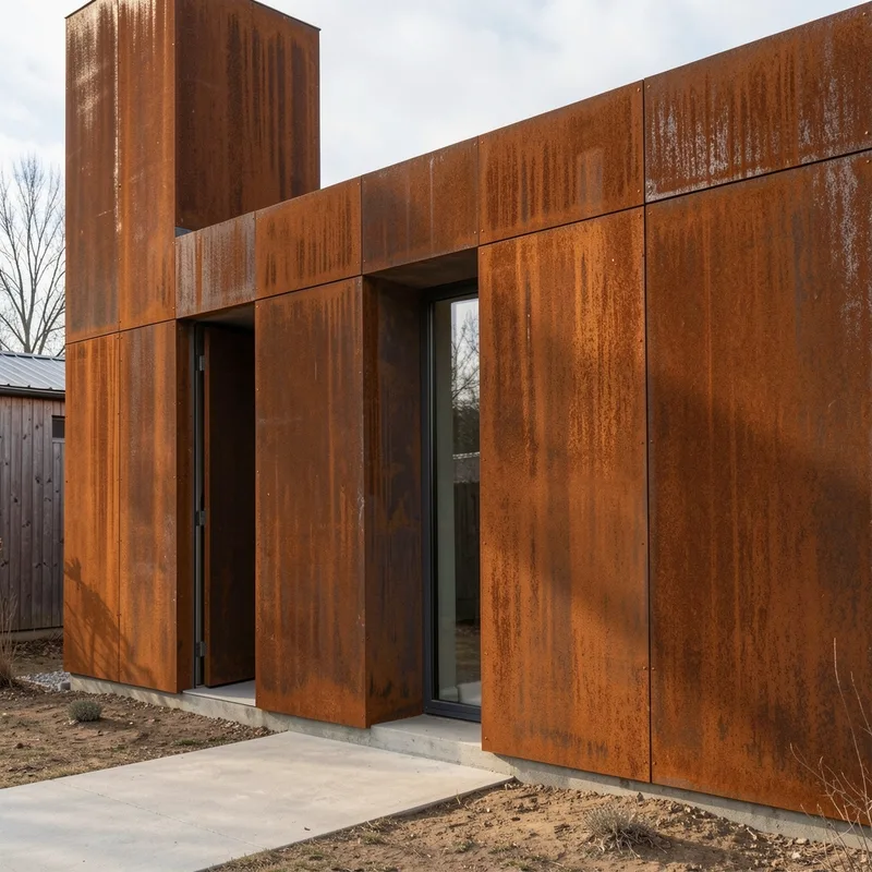 Acier corten en extérieur : patine, usages, entretien